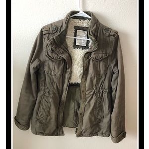 Olive green army jacket